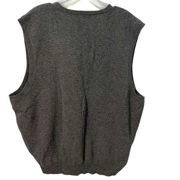 Polo Ralph Lauren Sweater Vest NEW Vintage Men’s XL Gray V-neck Lambswool Knit - Picture 7 of 9